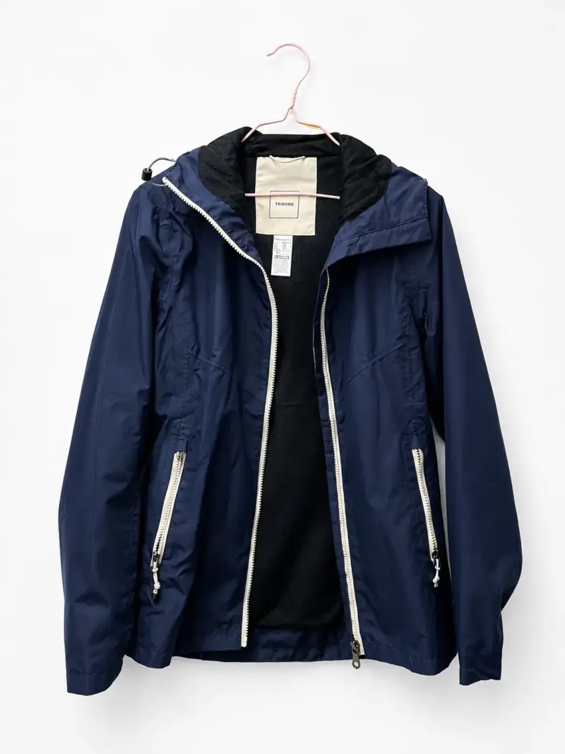 Chaqueta azul impermeable Decathlon TRIBORD - 1