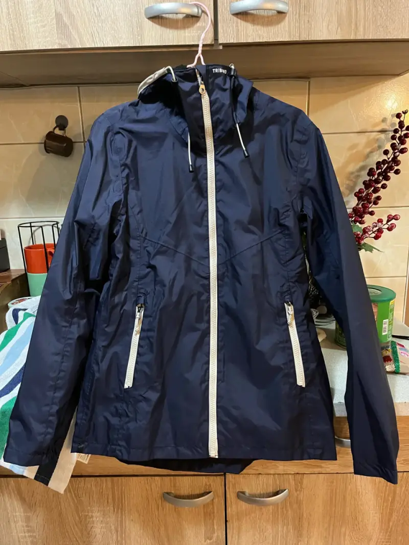 Chaqueta azul impermeable Decathlon TRIBORD - 5