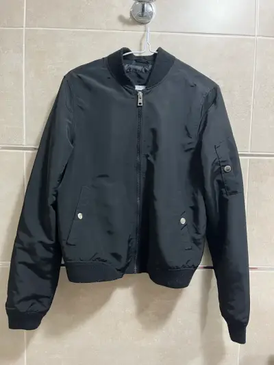 Chaqueta bomber negra mujer VEROMODA talla S - miniatura 2