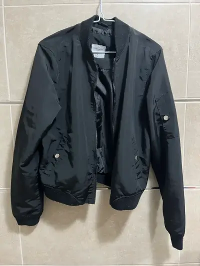 Chaqueta bomber negra mujer VEROMODA talla S - miniatura 4
