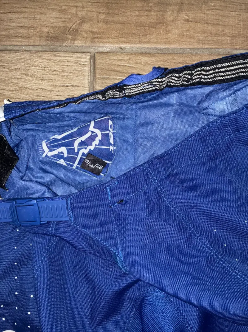 Pantalones motocross Fox azul niño/adolescente - 2