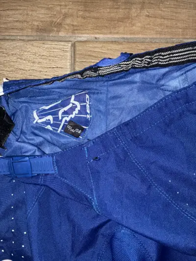 Pantalones motocross Fox azul niño/adolescente - miniatura 2
