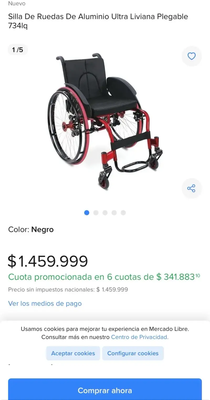 Silla de ruedas activa deportiva - 1