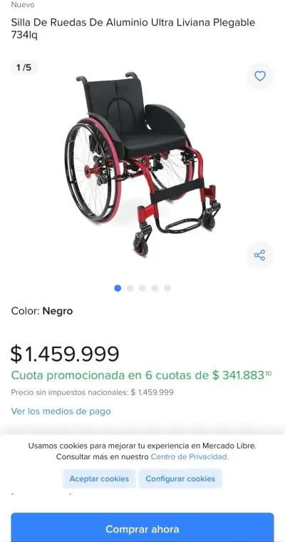 Silla de ruedas activa deportiva - miniatura 1