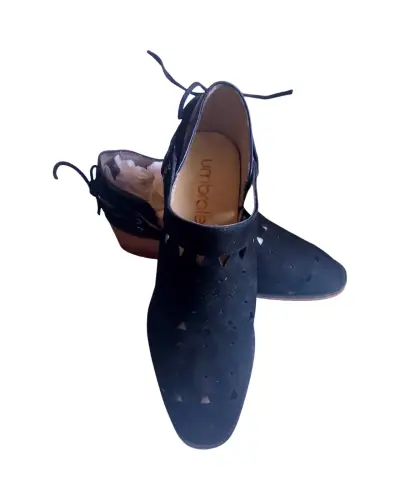 Zapatos negros Umbrale con tacón - miniatura 2