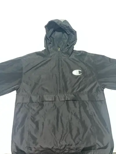 Chaqueta cortavientos negra champion - miniatura 1