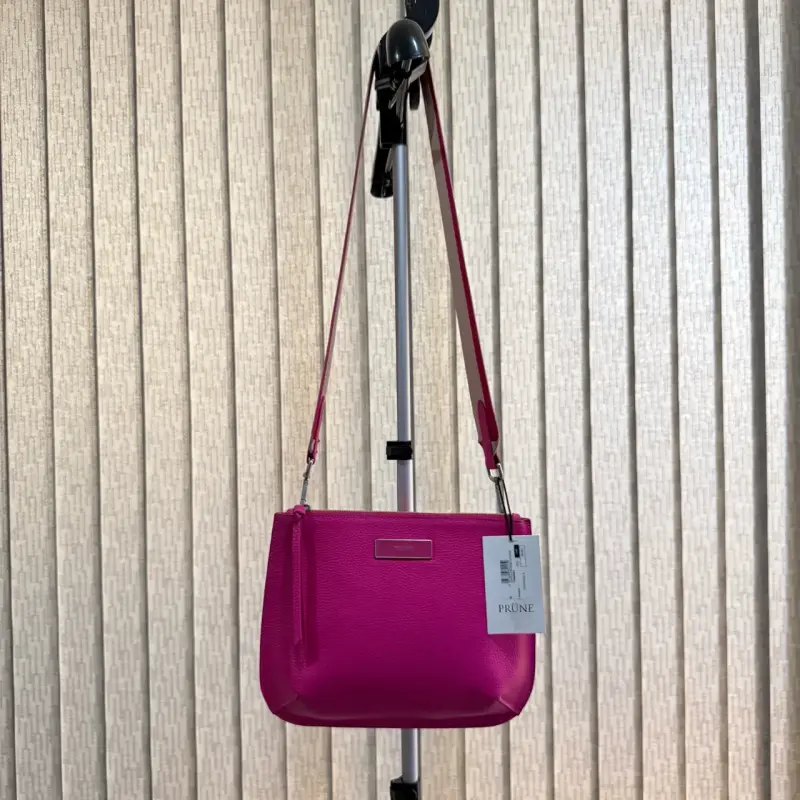 Cartera fucsia Prüne 100% cuero - 4