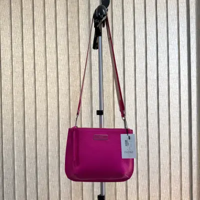 Cartera fucsia Prüne 100% cuero - miniatura 4