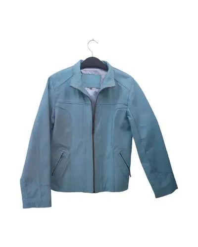 Chaqueta de mujer azul claro - miniatura 2