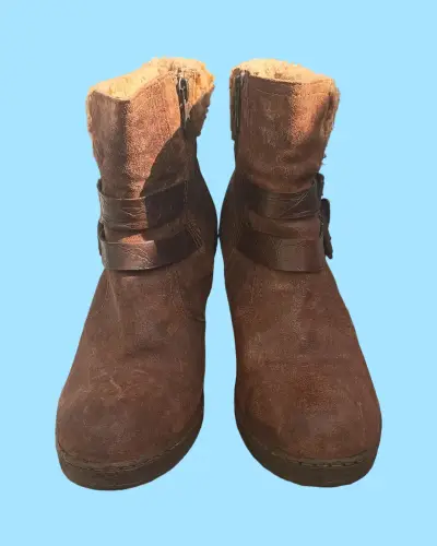 Botines de cuero marrón - miniatura 3