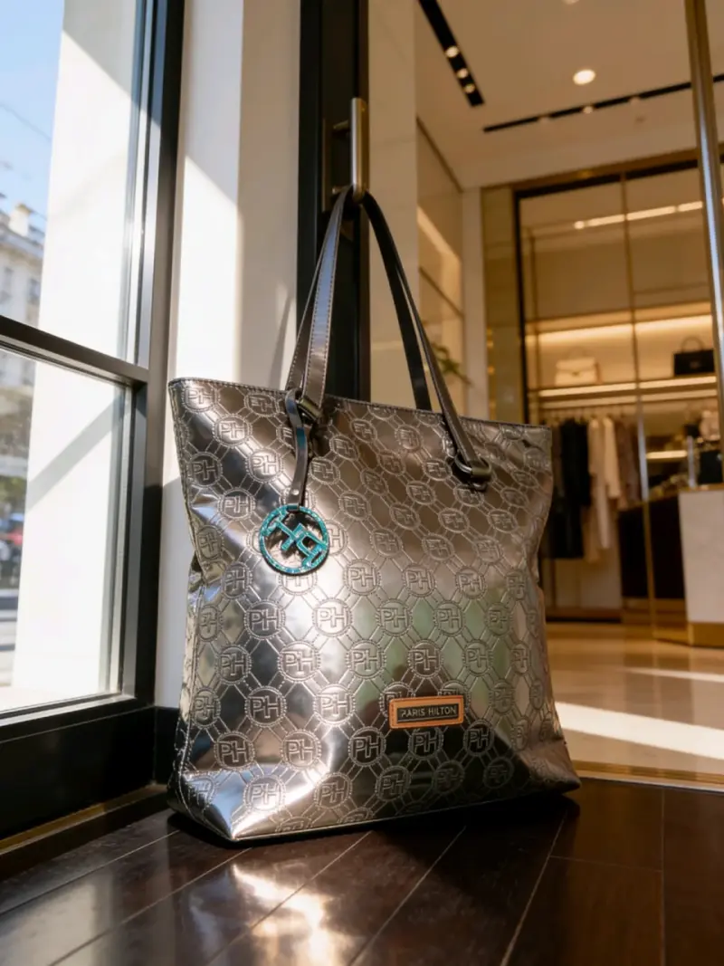 Bolso Paris Hilton metálico - 1