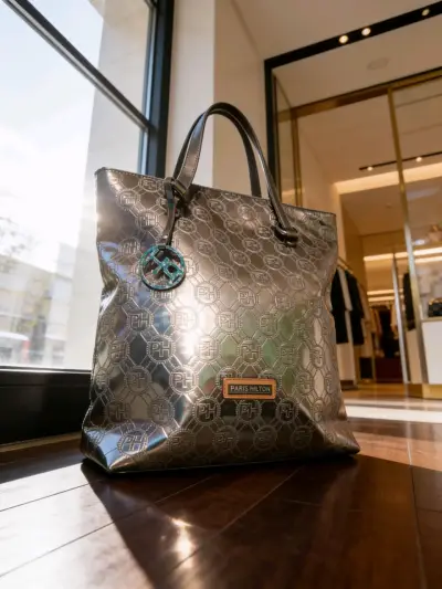 Bolso Paris Hilton metálico - miniatura 3