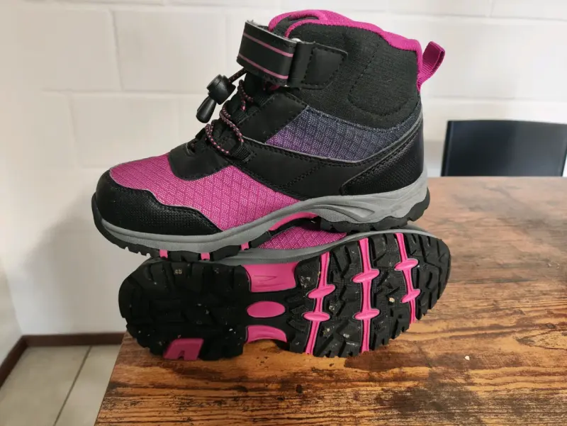 Botas de montaña infantiles rosadas - 2