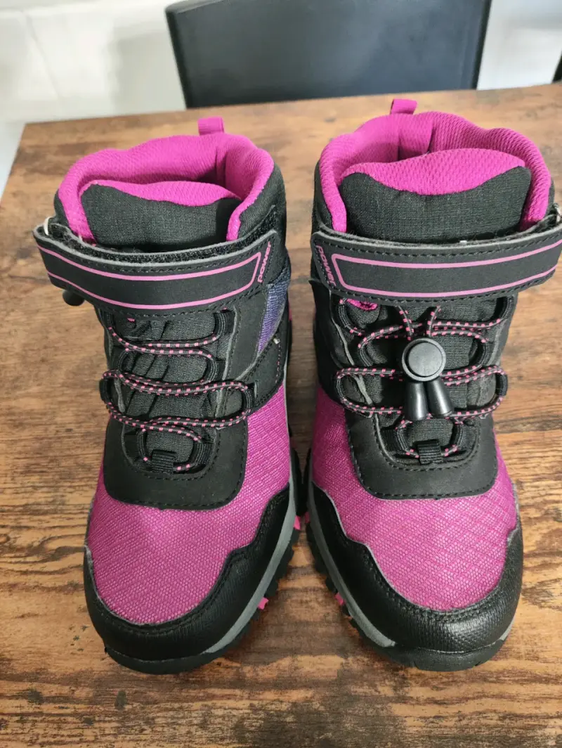 Botas de montaña infantiles rosadas - 4