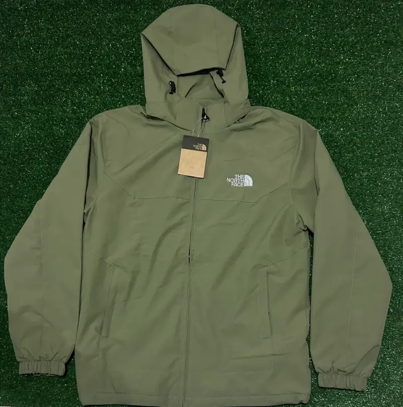 Chaqueta impermeable verde - 1