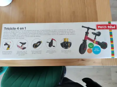 Triciclo 4 en 1 Petit Bébé - miniatura 1