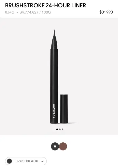 Delineador MAC 24 horas negro - miniatura 1
