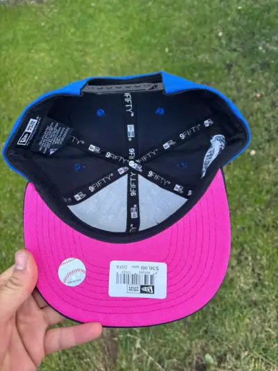 Gorra azul LA con llamas - miniatura 5