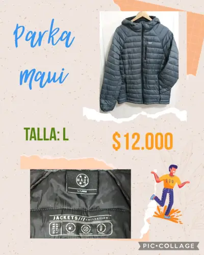 Parka Maui talla L gris (Hombre) - miniatura 1