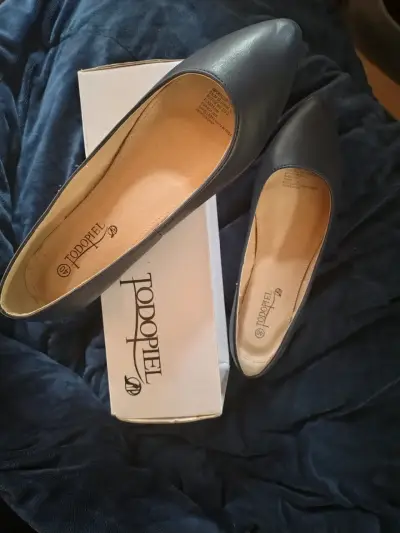 Zapatos planos azul. Ballerinas - miniatura 1