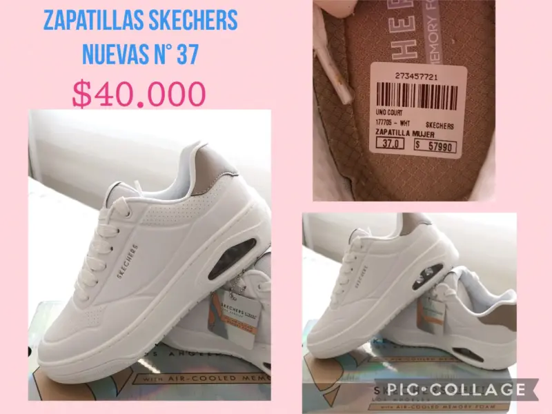 Zapatillas Skechers blancas nuevas 37