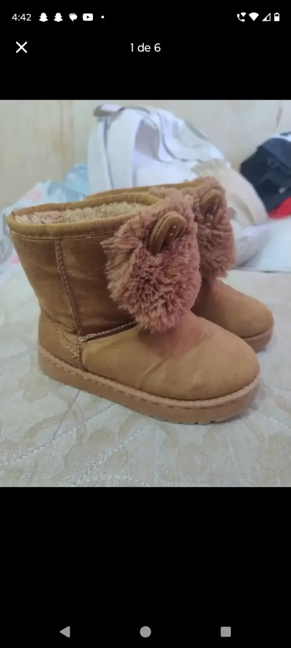 Botas infantiles marrones - 1