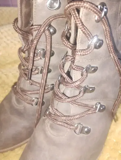 Botines de cuero marrón - miniatura 2