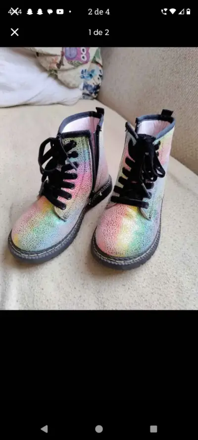 Botas multicolor para niña - miniatura 1