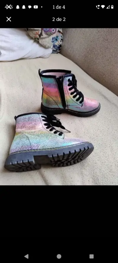 Botas multicolor para niña - miniatura 2