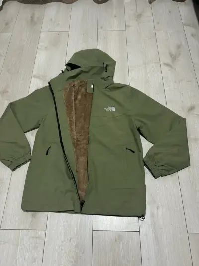 Parka verde con interior peludo The North Face - miniatura 1