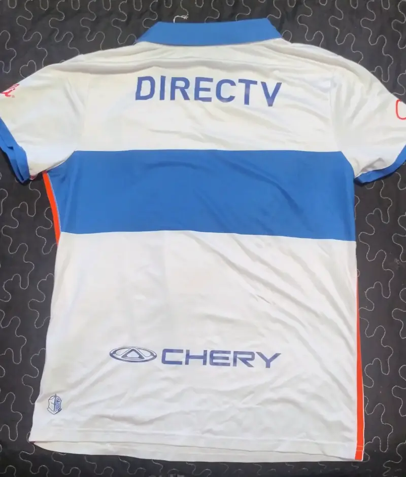 Camiseta futbol blanca y azul - 2