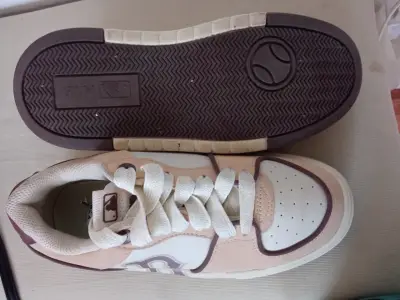 Zapatillas deportivas beige 2 usos  originales - miniatura 4
