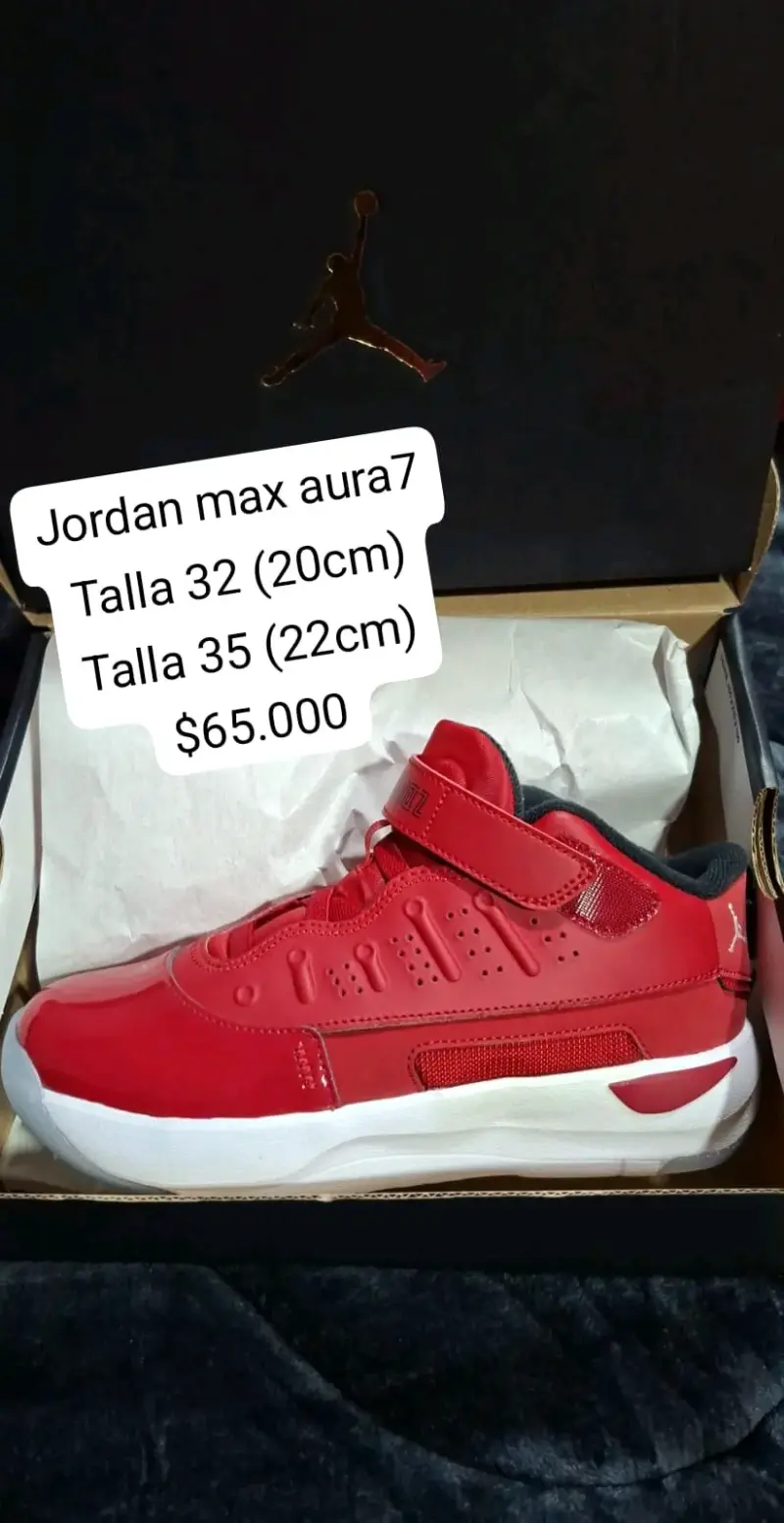 Zapatillas Jordan Max Aura7 rojas
