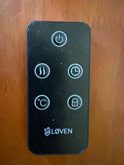 Calefactor eléctrico Løven negro - miniatura 3