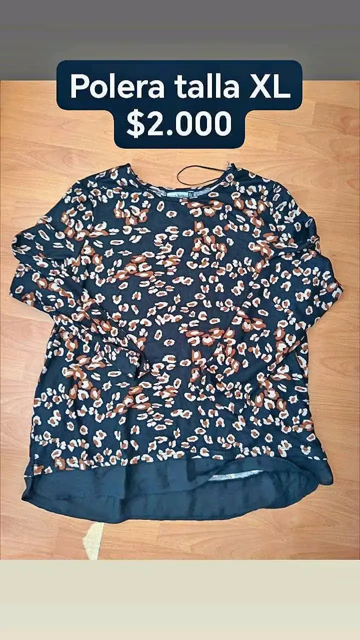 Polera estampada talla XL