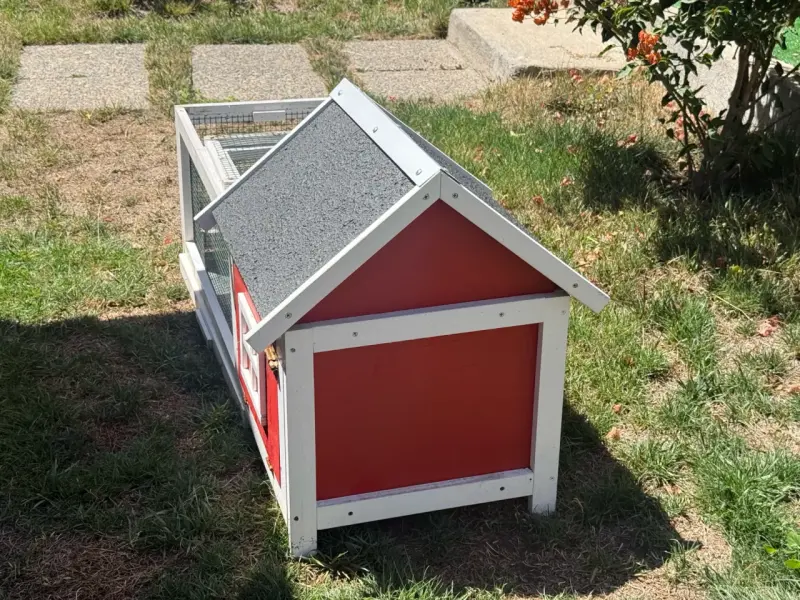 Casita para conejos de madera - 2