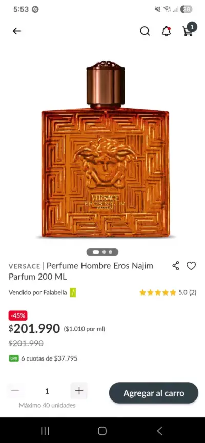 Versace Eros Najim 200ml - miniatura 3