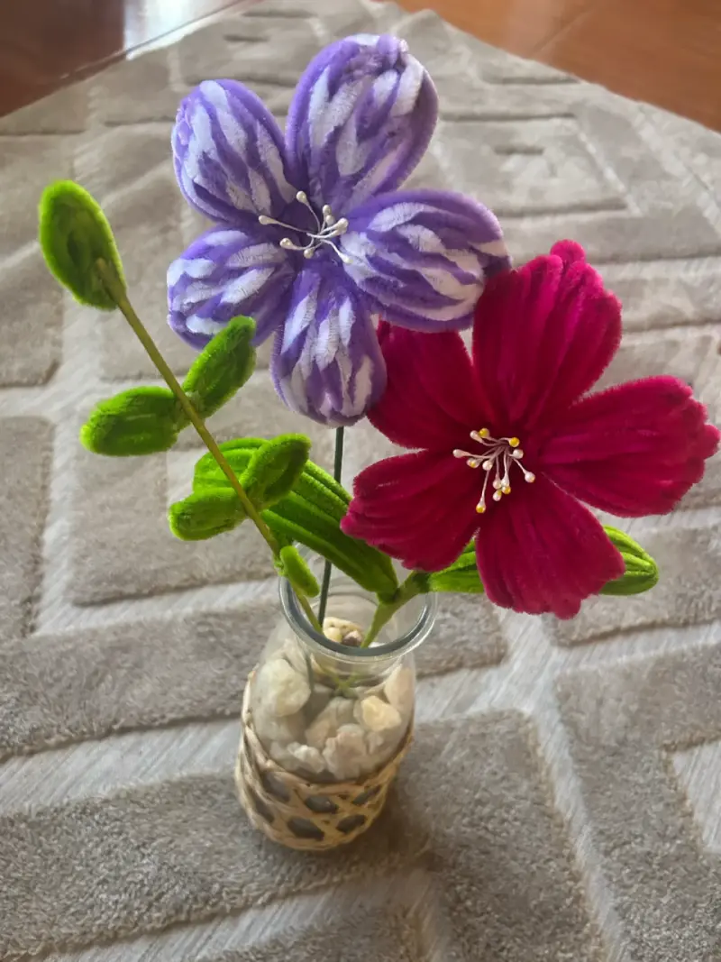 Ramo de flores de tela - 3