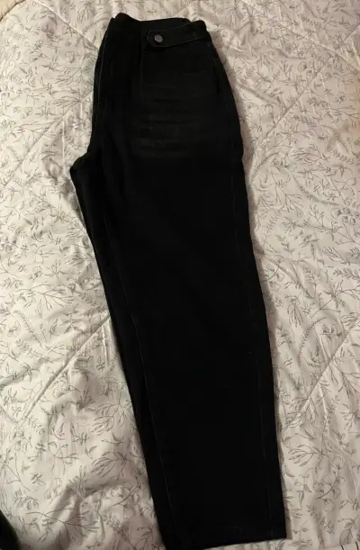 Jeans negros de tiro alto SHEIN petite talla M - miniatura 4