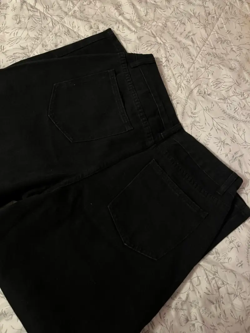 Jeans negros de tiro alto SHEIN petite talla M - 5