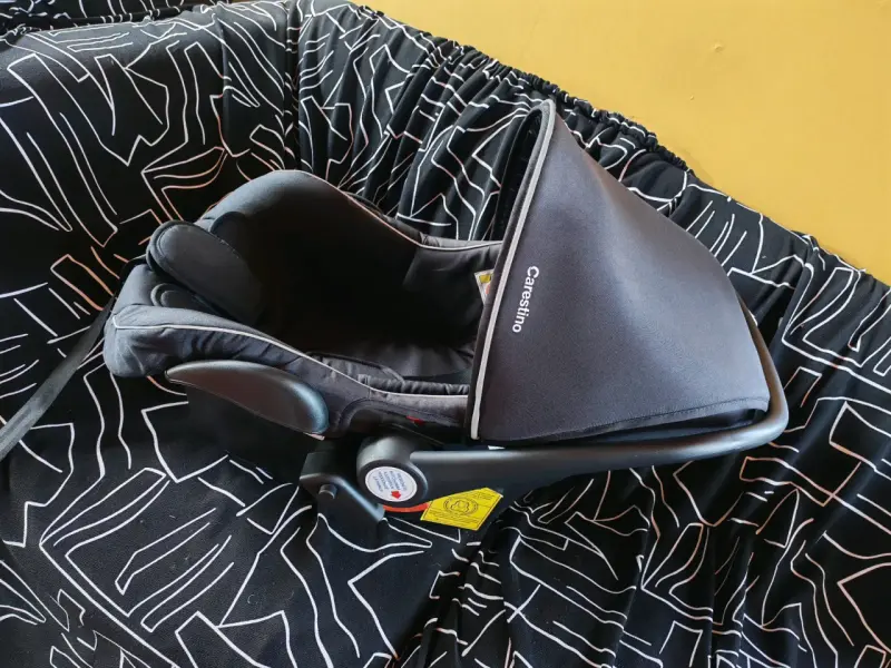 Silla de auto para bebé beige - 5