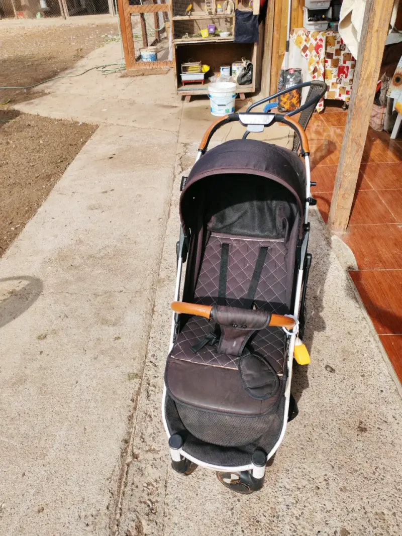Coche de paseo plegable gris - 3