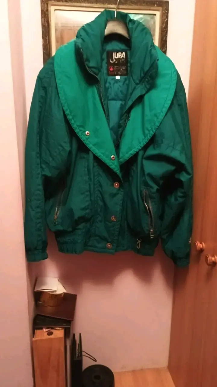 Chaqueta verde estilo retro
