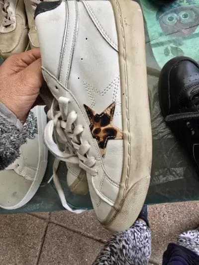 Zapatillas beige de caña alta - miniatura 3
