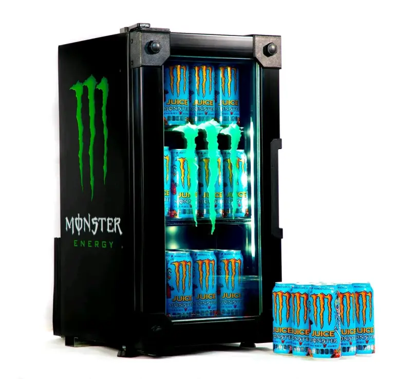 Refrigerador Monster Energy con latas - 1