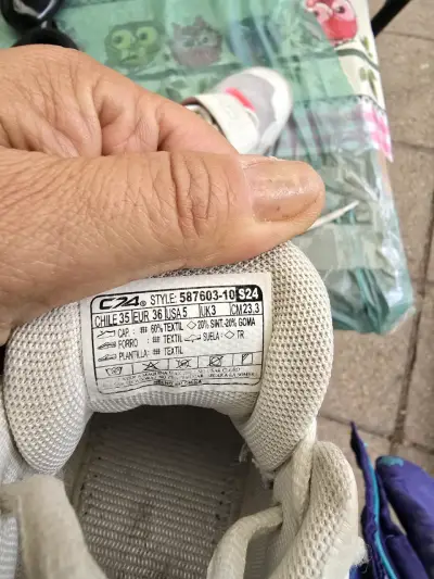 Zapatillas deportivas blancas rosas - miniatura 3