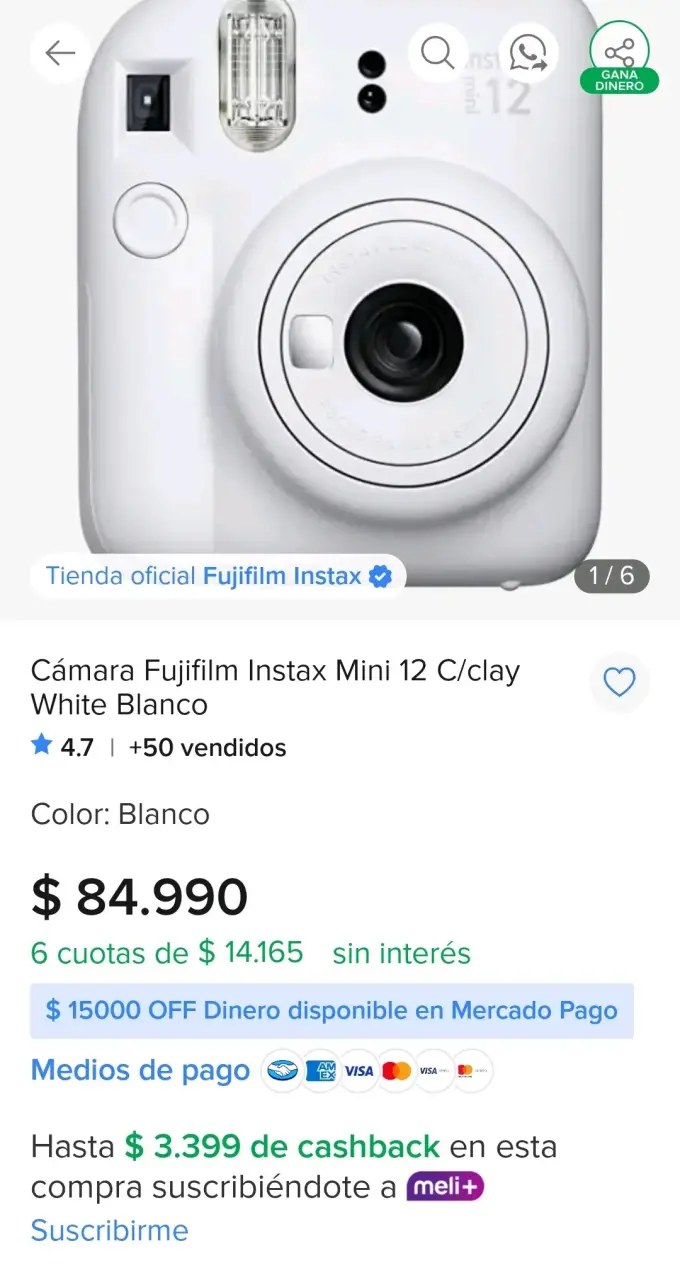Cámara instantánea Instax Mini 12 - 4