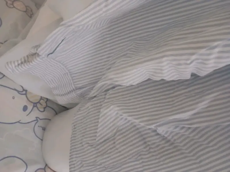 Camisa de rayas azul y blanco - 1