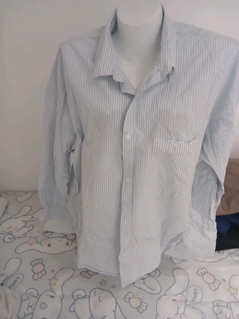 Camisa de rayas azul y blanco - 2