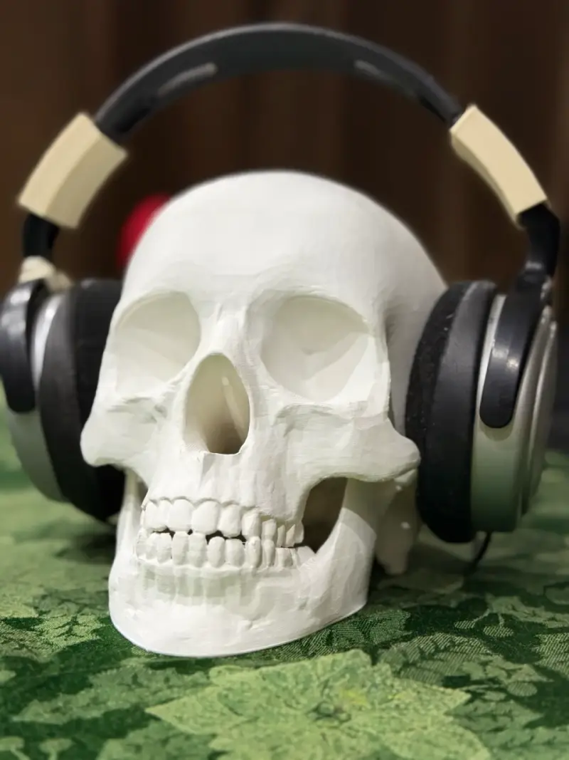 Calavera decorativa de filamento pla en 3D - 4